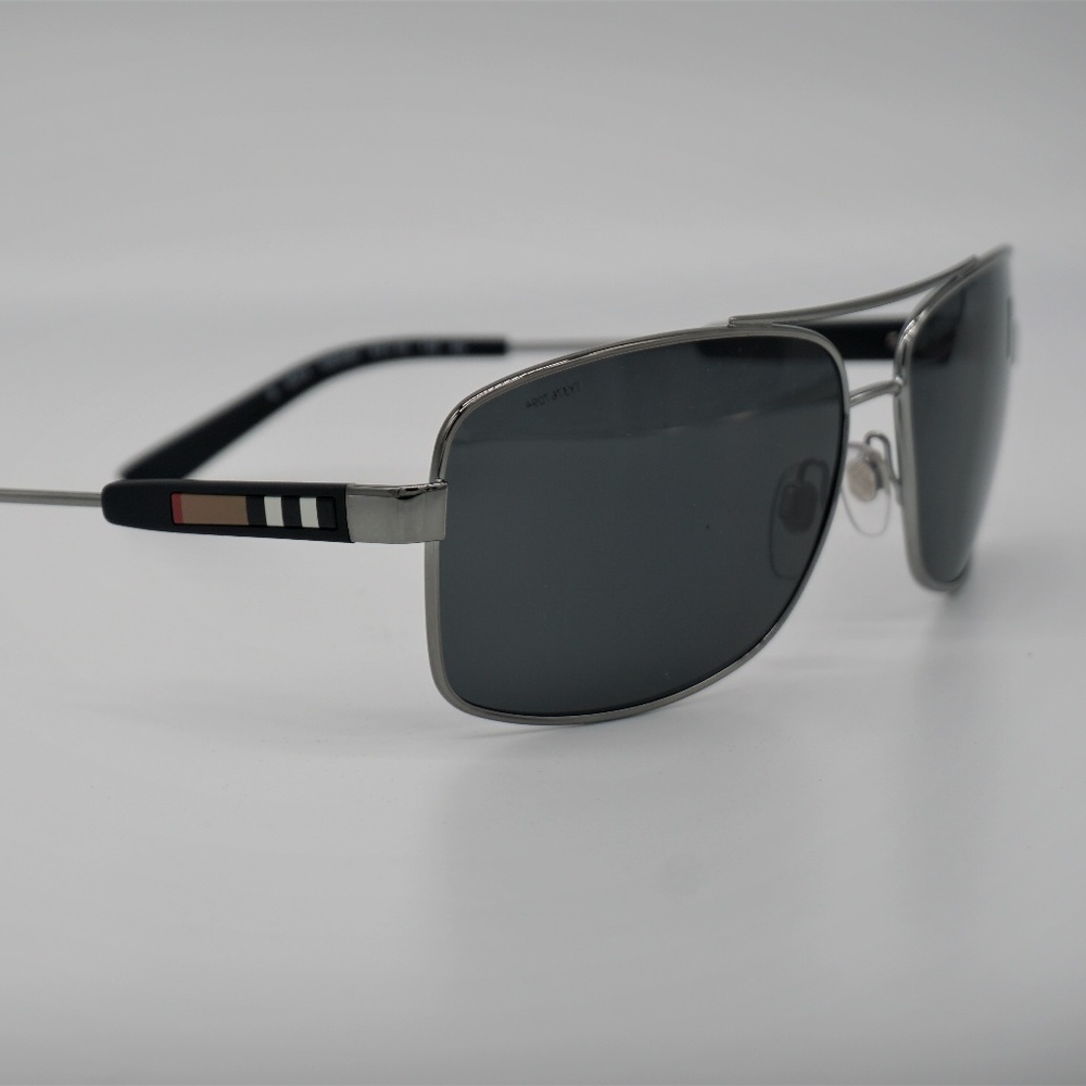 Burberry Men's Square Black Sunglasses - Picture 4 of 4